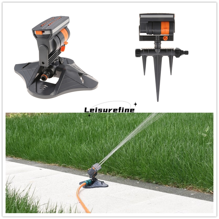Smart Garden Sensors - 自動庭園スプリンクラー スイング調整可能な流量 大範囲灌漑散水システム 回転式芝生庭屋外植栽用