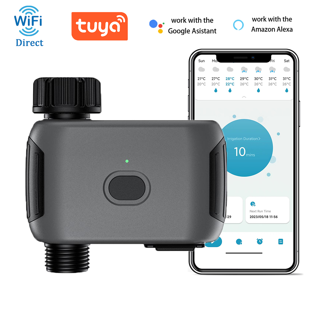 Smart Garden Water Timer - インソマWiFiスプリンクラータイマー自動灌漑システムリモートコントロールスマートウォータータイマー（庭、芝生、屋外蛇口用）