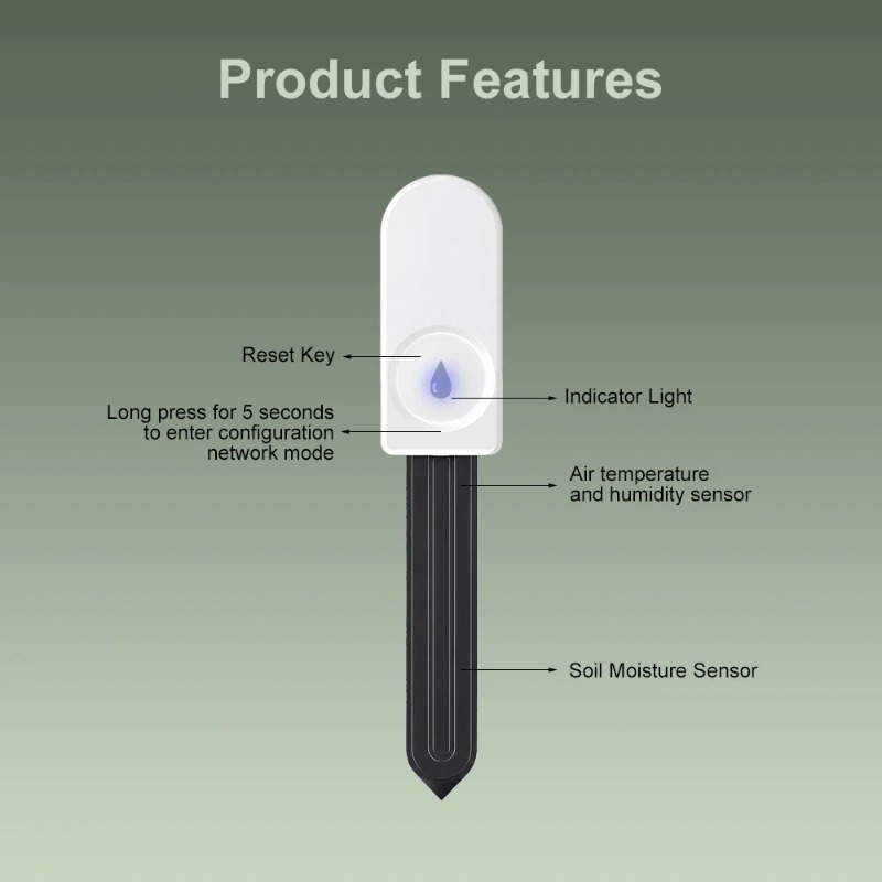 Zigbeeスマート土壌水分センサーメーター 土壌水分温度湿 - Smart Garden Sensors のレビューと価格