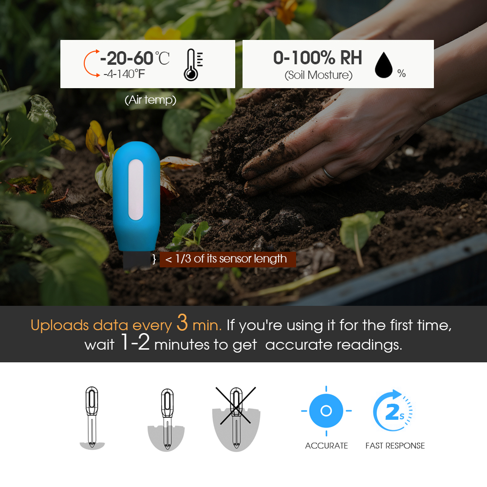 スマート Zigbee 土壌センサー 家庭菜園 温室 植物  - Smart Garden Sensors のレビューと価格