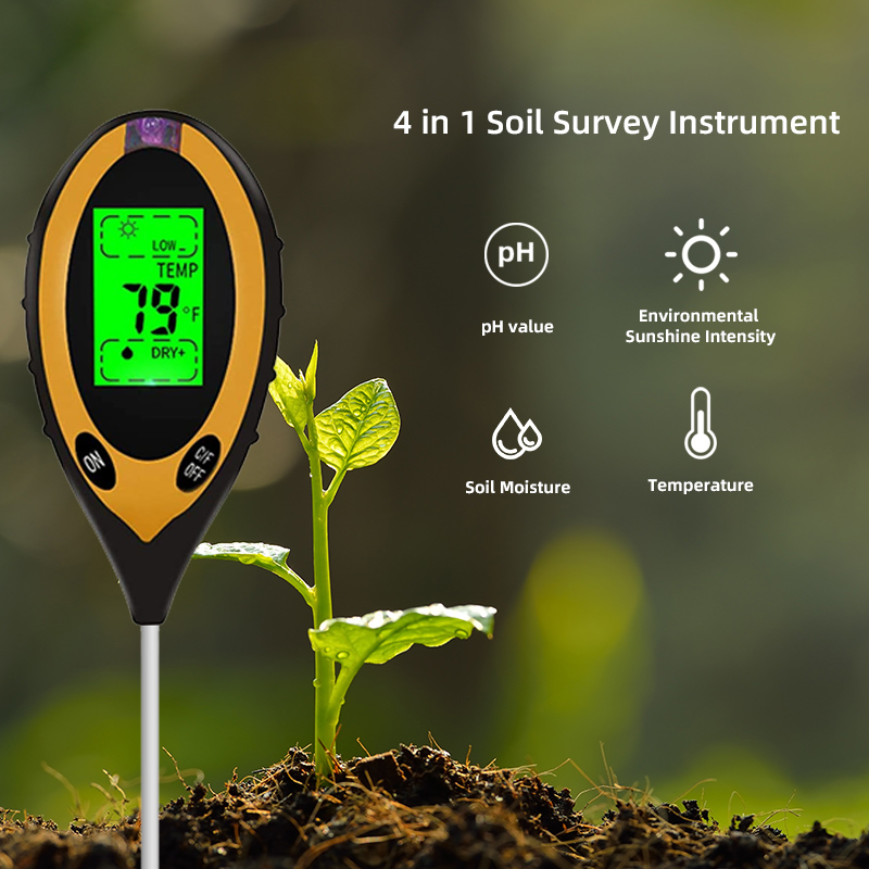 土壌PHメーターテスター 土壌テスター PH水分計 温度太陽 - Soil Test Digital のレビューと価格