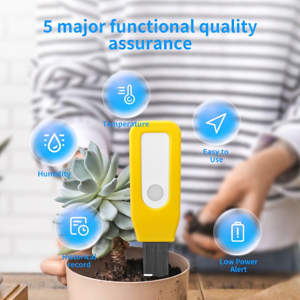 WiFi 土壌モニター Tuya スマート温度および湿度セン - Smart Garden Sensors のレビューと価格