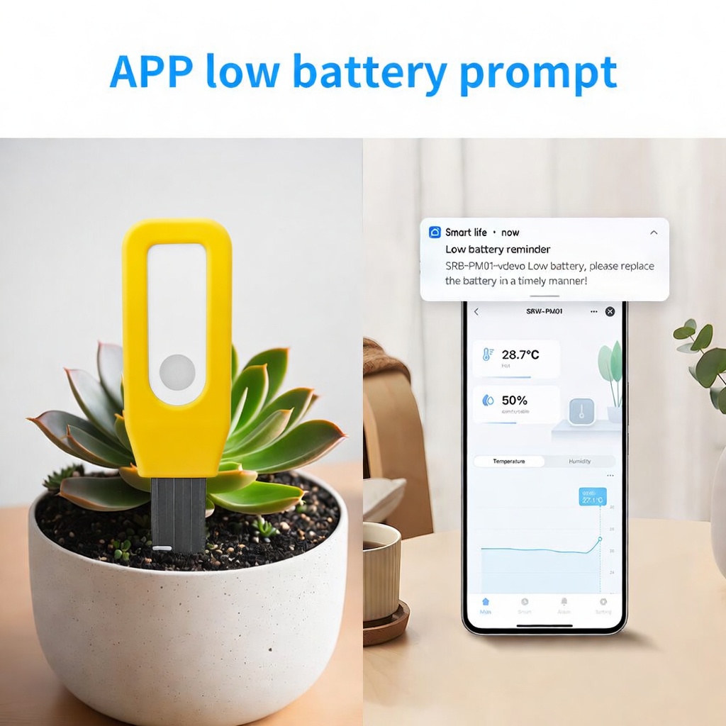 WiFi 土壌モニター Tuya スマート温度および湿度セン - Smart Garden Sensors のレビューと価格