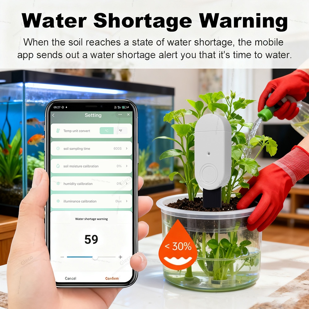 Zigbee 土壌テスター肥沃度温度湿度光水分センサー自動庭 - Smart Garden Sensors のレビューと価格