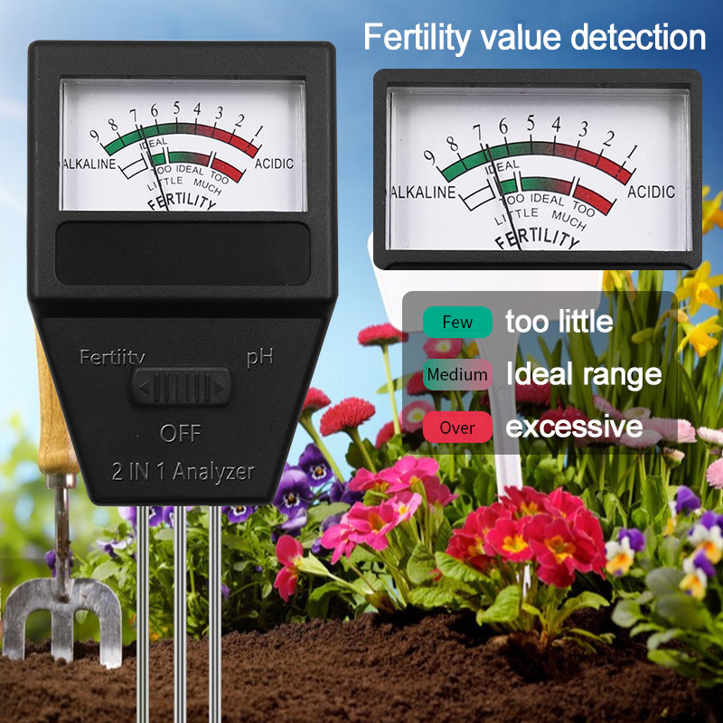 土壌PHテスター,3つのプローブ,肥料測定装置,庭,植物用の - Soil Test Digital のレビューと価格