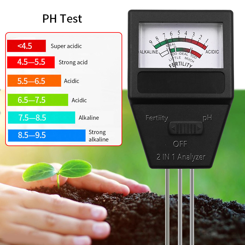 土壌PHテスター,3つのプローブ,肥料測定装置,庭,植物用の - Soil Test Digital のレビューと価格
