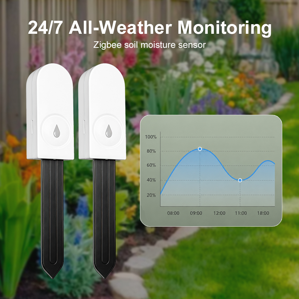 Zigbee 3.0 土壌水分センサー 温度と湿度計 サーモ - Smart Garden Sensors のレビューと価格