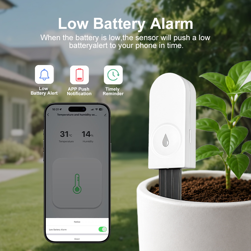 Zigbee 3.0 土壌水分センサー 温度と湿度計 サーモ - Smart Garden Sensors のレビューと価格