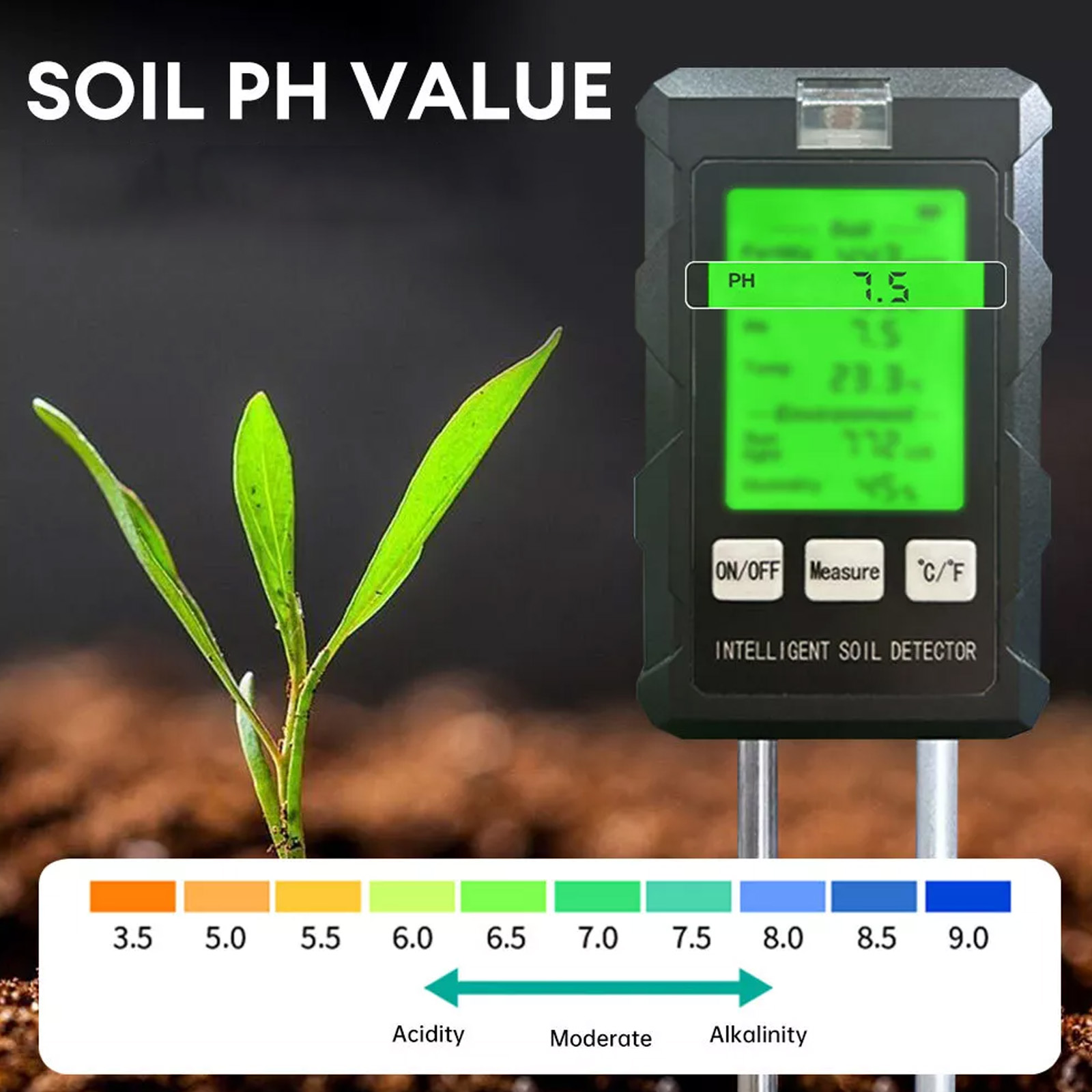 【2026年新製品】高精度6in1土壌PHテスター 湿度・栄 - Soil Test Digital のレビューと価格