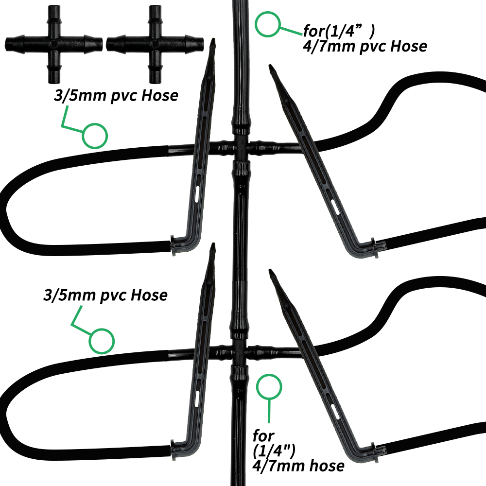 温室点滴灌漑キット自動散水システムガーデン 4 ウェイ 4/ - Smart Urban Garden のレビューと価格