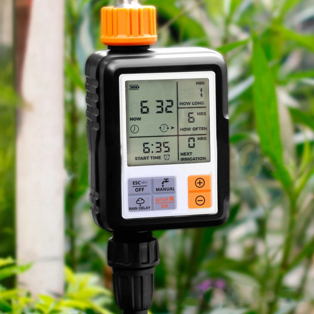 電子式ガーデンウォータータイマー、自動スマート大型LCDディ - Smart Garden Water Timer のレビューと価格