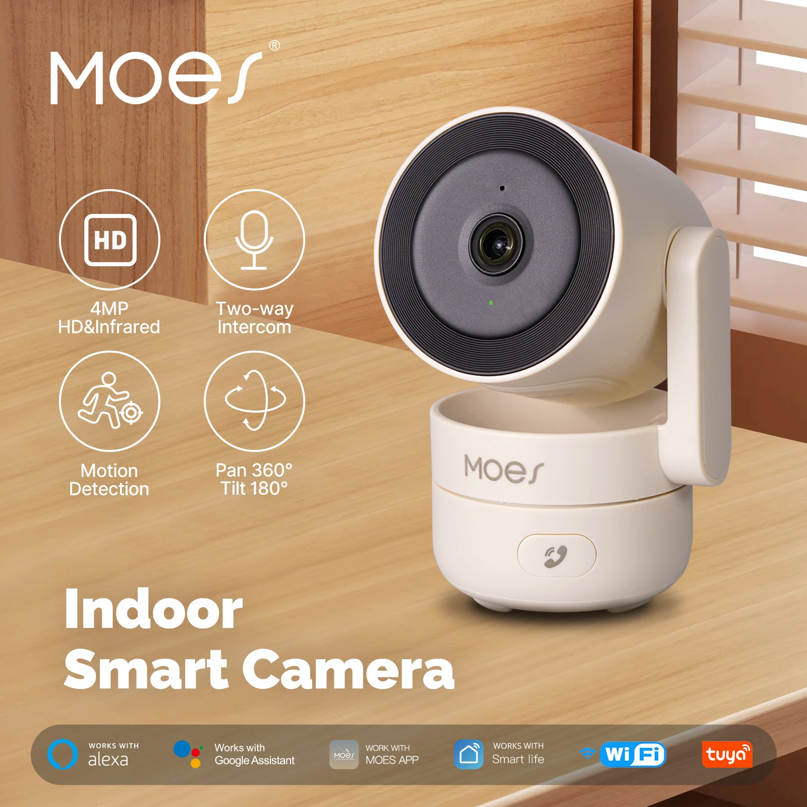 MOESTuya WiFi 屋内パン/チルトスマートセキュリ - Eufy Camera E220 のレビューと価格