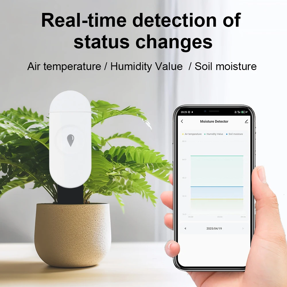 Tuya Zigbee 温度湿度水分検出器スマート土壌テスタ - Smart Garden Sensors のレビューと価格