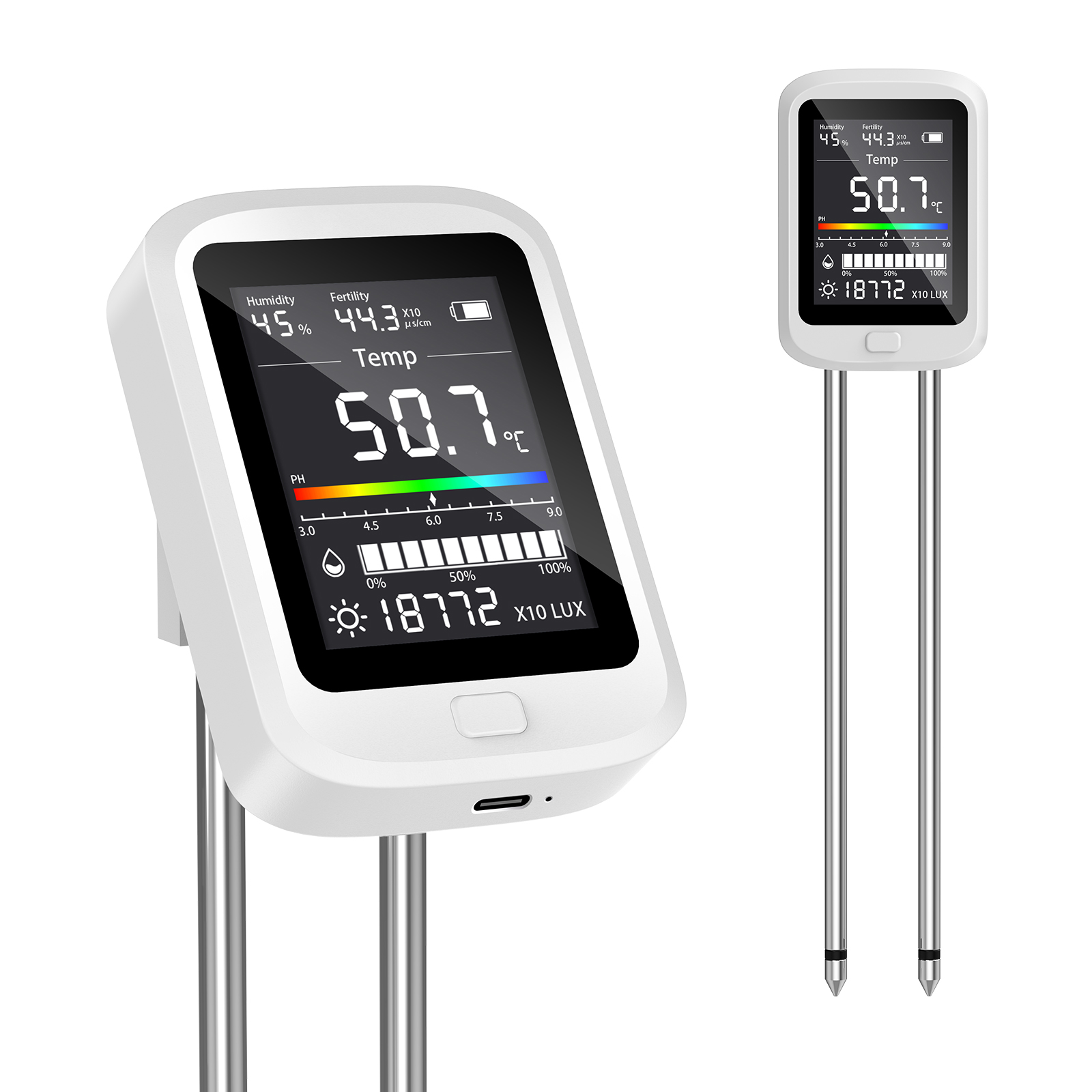6-in-1土壌テスター 摂氏温度表示 デジタルPHメーター - Soil Test Digital のレビューと価格