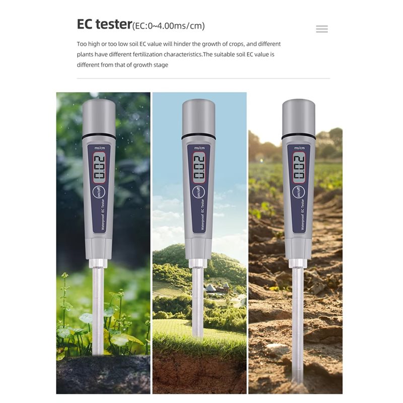 A84E-Tester デジタル ATC EC-316 土壌 - Soil Test Digital のレビューと価格