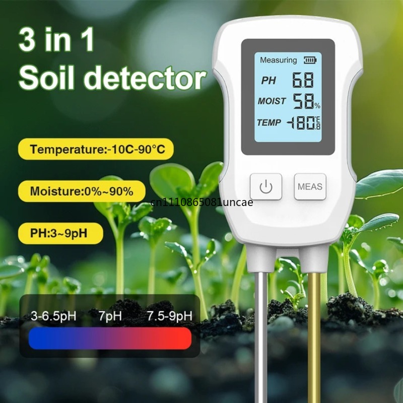 デジタル 3 in 1 土壌テスター PH 温度湿度計庭用鉢 - Soil Test Digital のレビューと価格