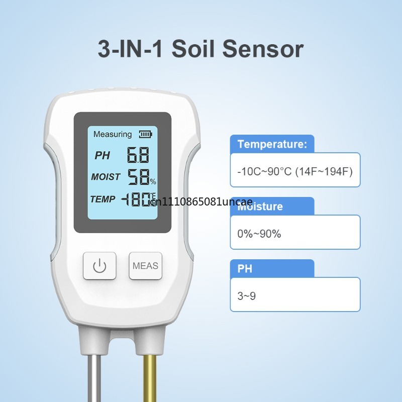 デジタル 3 in 1 土壌テスター PH 温度湿度計庭用鉢 - Soil Test Digital のレビューと価格