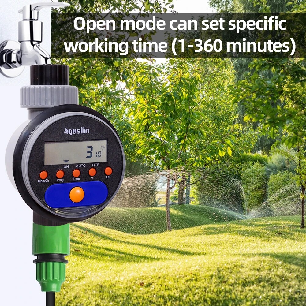 自動液晶ディスプレイ散水タイマー電子家庭用庭ボールバルブ8プ - Smart Garden Water Timer のレビューと価格